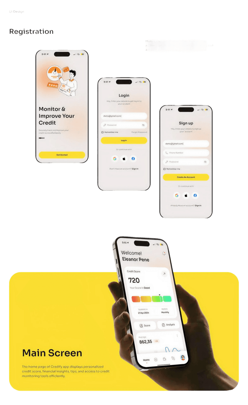 Phone displaying an app under test