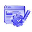 Content management interface glyph